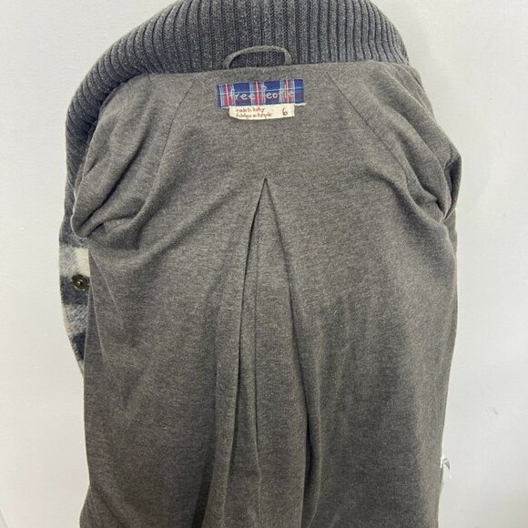 Free People Wool Plaid Shacket Woman 6 Small Collared Loose - Picture 7 of 10